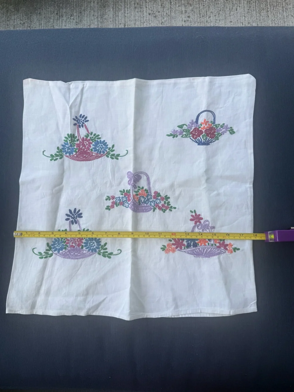 Hand Embroidered VTG Pillow Covers